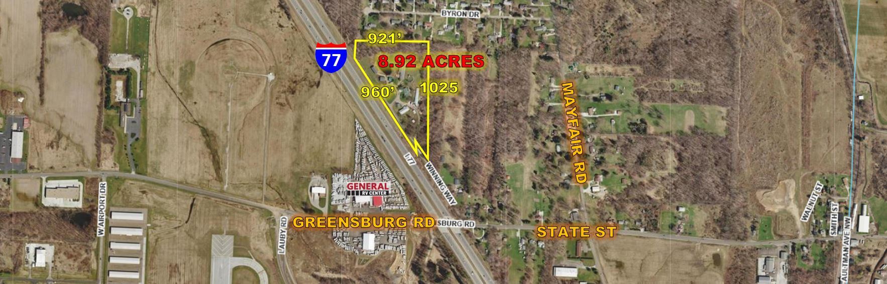 8.92 ACRES LAND - I-77 VISIBILITY